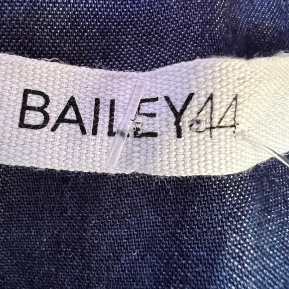 Bailey 44 Women's Top Size XS Blue V-Neck Sleeveless Faux Wrap Pullover Tencel - Picture 4 of 8